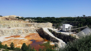 Vue globale de la carrière Blanloeil