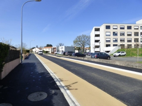 Vue d'un chantier terminé de Blanloeil de l'Hôpital Local à Clisson